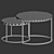 Modern Tango Coffee Table Set 3D model small image 6