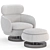  Minotti Vivienne Chair Ottoman 3D model small image 1