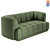 Multi-Texture Modular Quilton Sofa 3D model small image 1