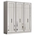 Modular Neoclassical Wardrobe 12 3D model small image 1