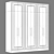 Modular Neoclassical Wardrobe 12 3D model small image 5