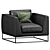 Crate&Barrel Delancey Leather Sofa 3D model small image 2