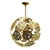 Elegant Inca Ball Pendant Chandelier 3D model small image 1