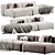 Tamamm Stone Modular Sofa Kit 3D model small image 1