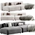 Tamamm Stone Modular Sofa Kit 3D model small image 4