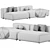 Tamamm Stone Modular Sofa Kit 3D model small image 5