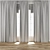 Textured 3D Curtain Model Bundle 3D model small image 3