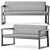 Modern Chic Two-Seat Sofa 3D model small image 5