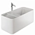 Modern Cross Bathtub Set 3D model small image 1