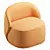 Luxury Leather Lou Chair 3D model small image 2