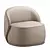 Luxury Leather Lou Chair 3D model small image 6