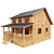 Rustic Forest Cabin Model 3D model small image 1