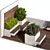 Versatile Outdoor Garden Set 3D model small image 4