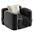 Sleek Armchair Design by Bellini 3D model small image 3