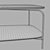 Genua Coffee Table in Black 3D model small image 6