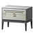 Stylish BUFFALO Nightstand 3D model small image 1