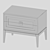 Stylish BUFFALO Nightstand 3D model small image 3