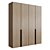 Illuminated Modern Style Wardrobe 3D model small image 1