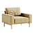 Modern Model Piu Armchair Design 3D model small image 2