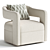 Elegant Moani Swivel Chair 3D model small image 3