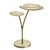 Luxurious Gold Aluminum Accent Table 3D model small image 2