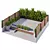 Versatile Outdoor Garden Furniture Set 3D model small image 3