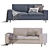 Modern BoConcept INDIVI Sofa 3D model small image 2