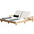 Tuscan Inspired Teak Double Chaise 3D model small image 1