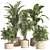 Potted Indoor Plant Set 80 3D model small image 1