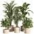 Potted Indoor Plant Set 80 3D model small image 5