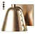 Modern Brass Wall Lamp Sconce 3D model small image 7