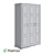 Milena 3-Door Wardrobe Set 3D model small image 2