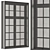 Vintage Wood Window Frames Set 3D model small image 7