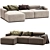 Melva Pana Corner Sofa 4-Plazas 3D model small image 1