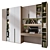 Modern Bookshelf GHS-2567 Set 3D model small image 2