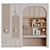 Modular Child Room Wardrobe 3D model small image 1