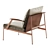 Luxury Ritzwell Lounge Chair 3D model small image 4