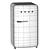 Retro Style Smeg-02 Fridge 3D model small image 5