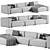 Modern Dimaro Sofa by Comocasa 3D model small image 5