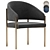 Modern Chic Solana Dining Chair 3D model small image 1