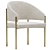 Modern Chic Solana Dining Chair 3D model small image 3