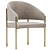 Modern Chic Solana Dining Chair 3D model small image 4