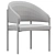 Modern Chic Solana Dining Chair 3D model small image 7