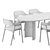 Modern Dining Table and Chairs 3D model small image 6