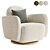 Modern Enya Swivel Chair 3D model small image 1