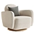 Modern Enya Swivel Chair 3D model small image 4