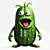 Cute Monster Cucumber Figures 3D model small image 5