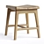 Modern Oak Small Stool 3D model small image 1