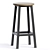 Industrial Style Metal Counter Stool 3D model small image 1