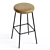 Swivel Barstool with Steel Legs 3D model small image 2